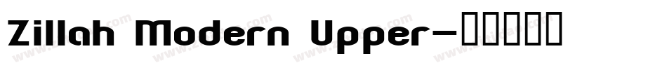 Zillah Modern Upper字体转换